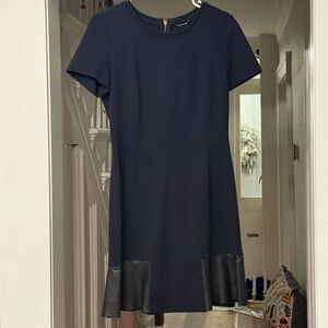 Club Monaco Navy Dress with Black Hem